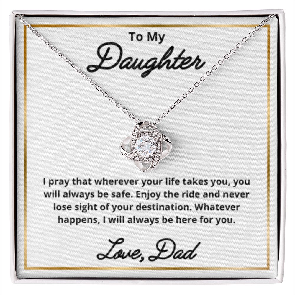 To My Daughter Necklace, Father Daughter Necklace, Father to Daughter Birthday Gift, Gifts to Daughter from Dad