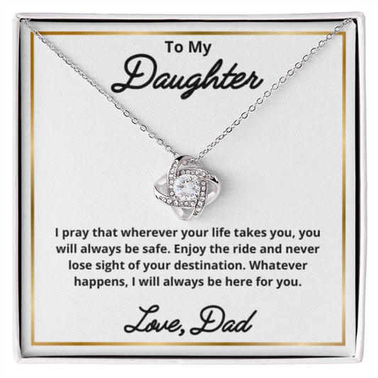 To My Daughter Necklace, Father Daughter Necklace, Father to Daughter Birthday Gift, Gifts to Daughter from Dad