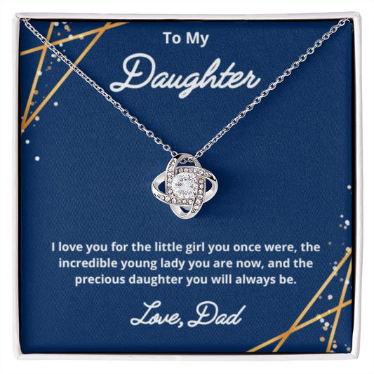 To My Daughter Necklace, Father Daughter Necklace, Father to Daughter Birthday Gift, Gifts to Daughter from Dad
