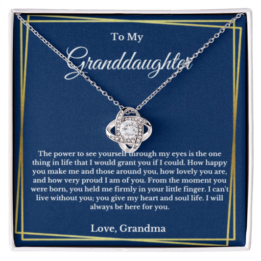 To My Granddaughter Necklace, Granddaughter Gift from Grandpa, Grandma, Birthday Graduation Gift, Christmas Gift for Her