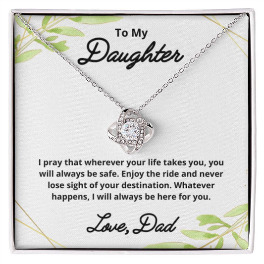 To My Daughter Necklace, Father Daughter Necklace, Father to Daughter Birthday Gift, Gifts to Daughter from Dad