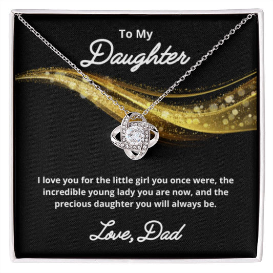 To My Daughter Necklace, Father Daughter Necklace, Father to Daughter Birthday Gift, Gifts to Daughter from Dad