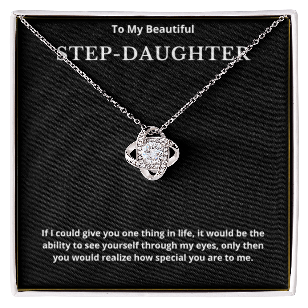 Step Daughter Gift for Step Daughter Bonus Daughter Gift Necklace Blended Family Stepdaughter Gift daughter of Bride Groom wedding gift