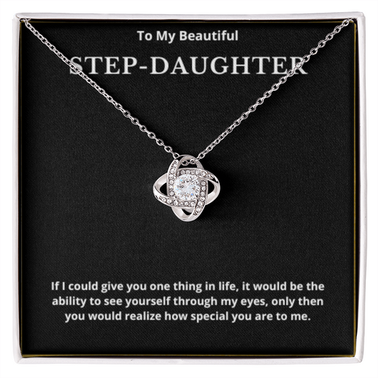 Step Daughter Gift for Step Daughter Bonus Daughter Gift Necklace Blended Family Stepdaughter Gift daughter of Bride Groom wedding gift