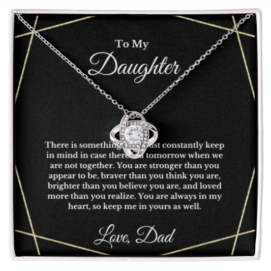 To My Daughter Necklace, Father Daughter Necklace, Father to Daughter Birthday Gift, Gifts to Daughter from Dad
