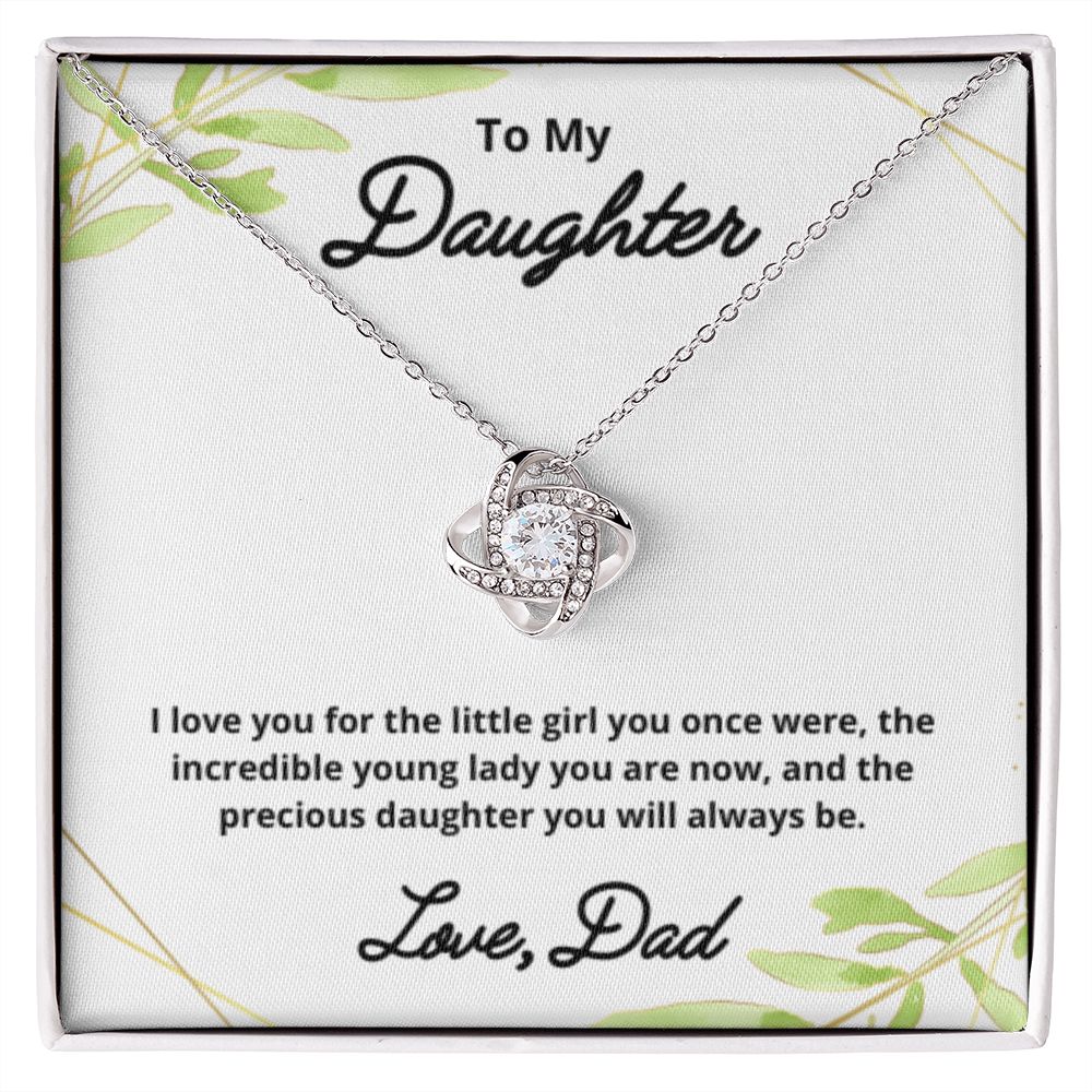To My Daughter Necklace, Father Daughter Necklace, Father to Daughter Birthday Gift, Gifts to Daughter from Dad