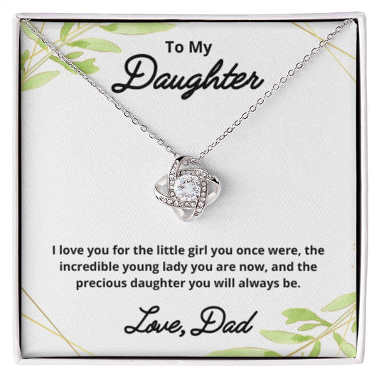 To My Daughter Necklace, Father Daughter Necklace, Father to Daughter Birthday Gift, Gifts to Daughter from Dad