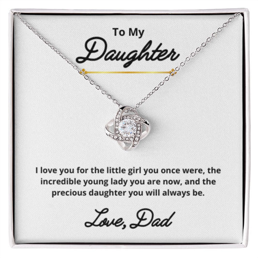 To My Daughter Necklace, Father Daughter Necklace, Father to Daughter Birthday Gift, Gifts to Daughter from Dad