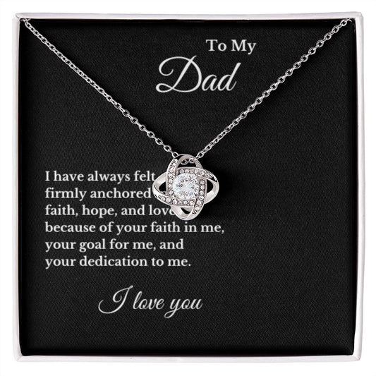 To My Dad Necklace, Message Card Jewelry, Fathers Day Gift, Fathers Birthday, Fathers Day Jewelry, Minimalist Jewelry