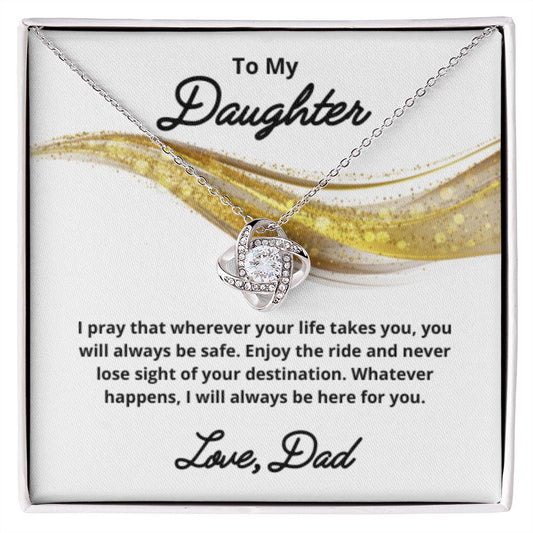 To My Daughter Necklace, Father Daughter Necklace, Father to Daughter Birthday Gift, Gifts to Daughter from Dad
