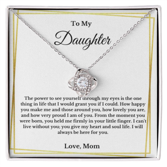 To My Daughter Necklace, Mother Daughter Necklace, Mother to Daughter Birthday Gift, Gifts to Daughter from Mom