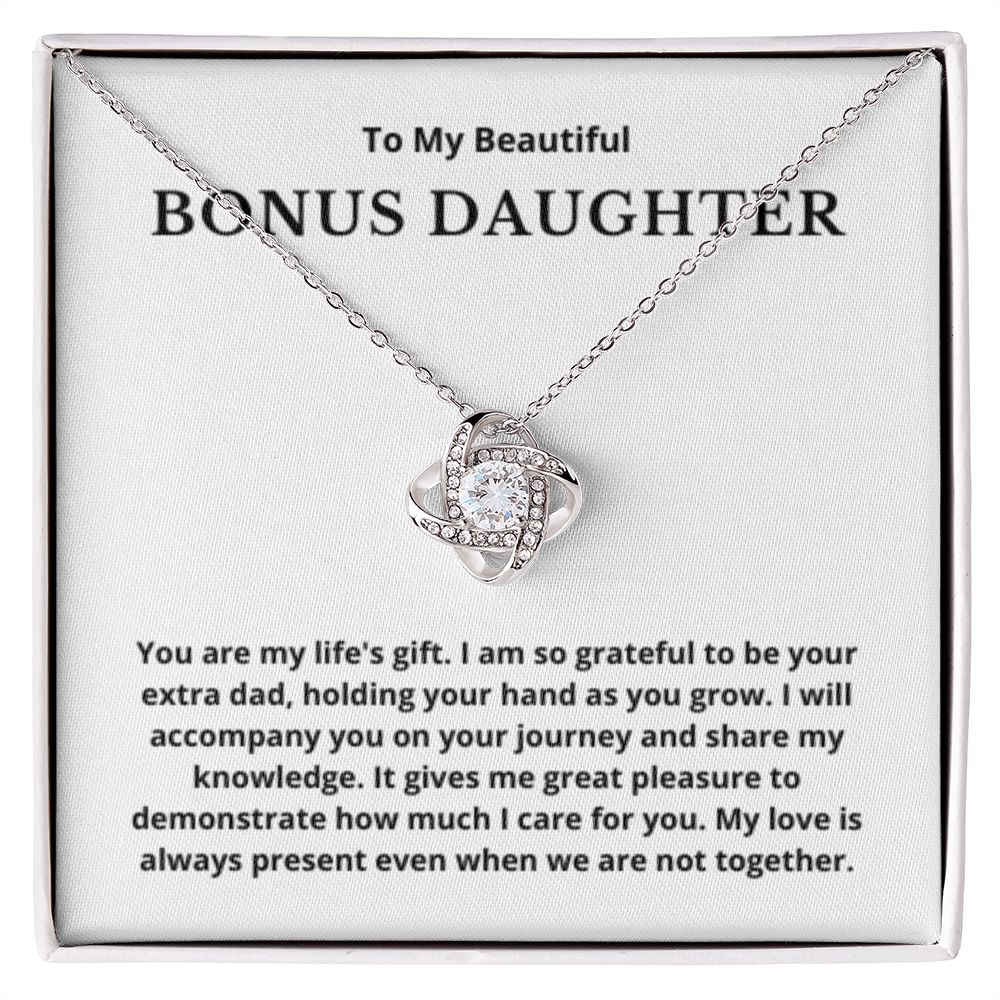 BONUS DAUGHTER gift for step daughter wedding gifts step daughter necklace gift to step daughter from bride groom stepmother BIRTHDAY gift