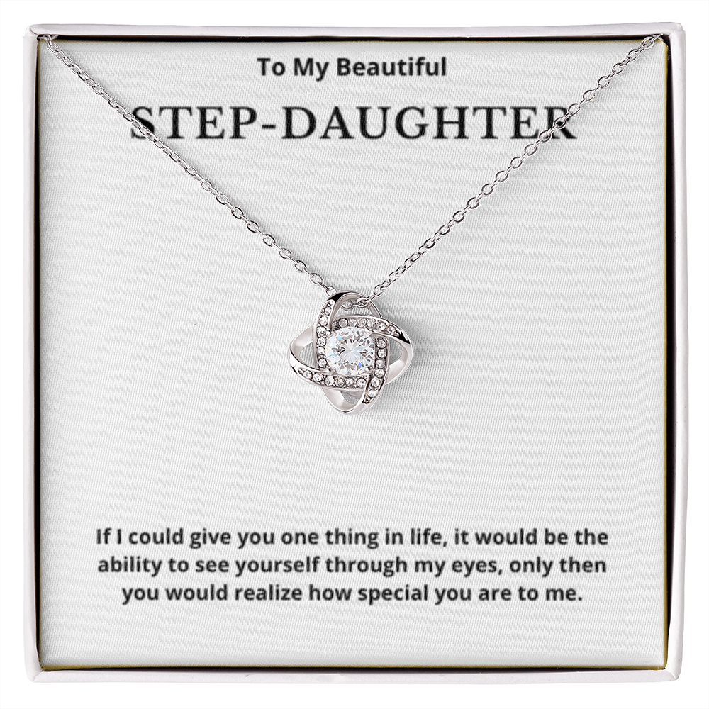Step Daughter Gift for Step Daughter Bonus Daughter Gift Necklace Blended Family Stepdaughter Gift daughter of Bride Groom wedding gift