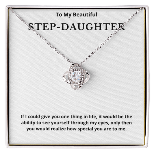 Step Daughter Gift for Step Daughter Bonus Daughter Gift Necklace Blended Family Stepdaughter Gift daughter of Bride Groom wedding gift