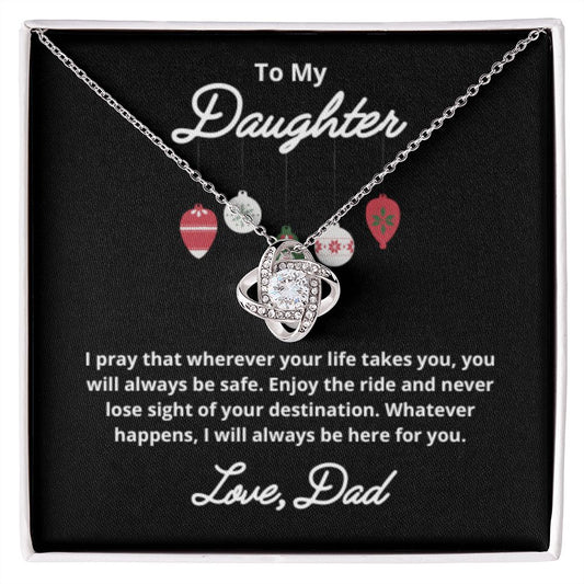 To My Daughter Necklace, Father Daughter Necklace, Father to Daughter Birthday Gift, Gifts to Daughter from Dad