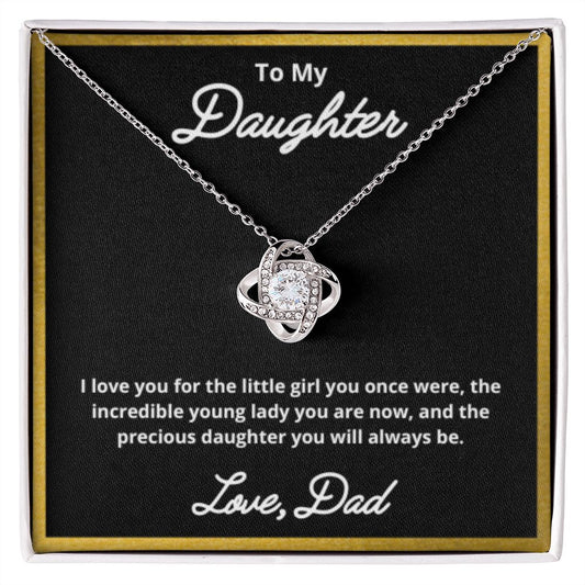 To My Daughter Necklace, Father Daughter Necklace, Father to Daughter Birthday Gift, Gifts to Daughter from Dad