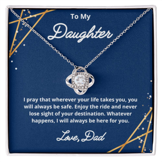 To My Daughter Necklace, Father Daughter Necklace, Father to Daughter Birthday Gift, Gifts to Daughter from Dad