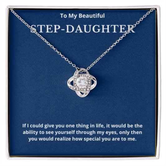 Step Daughter Gift for Step Daughter Bonus Daughter Gift Necklace Blended Family Stepdaughter Gift daughter of Bride Groom wedding gift