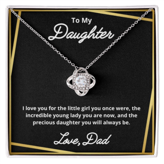 To My Daughter Necklace, Father Daughter Necklace, Father to Daughter Birthday Gift, Gifts to Daughter from Dad