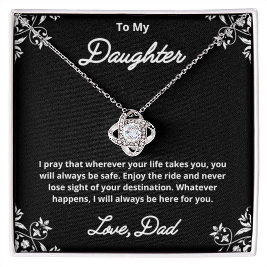 To My Daughter Necklace, Father Daughter Necklace, Father to Daughter Birthday Gift, Gifts to Daughter from Dad