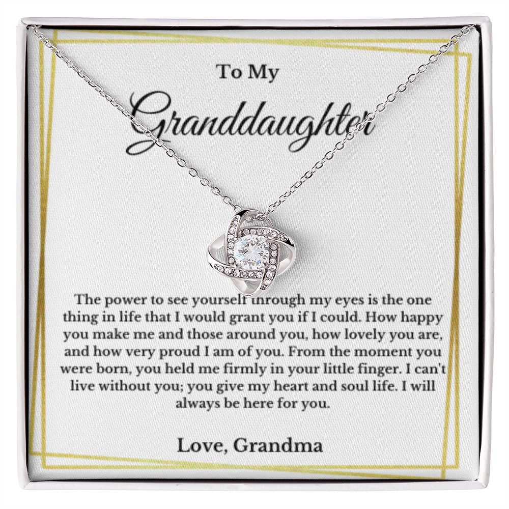 To My Granddaughter Necklace, Granddaughter Gift from Grandma, Birthday Graduation Gift, Christmas Gift for Her
