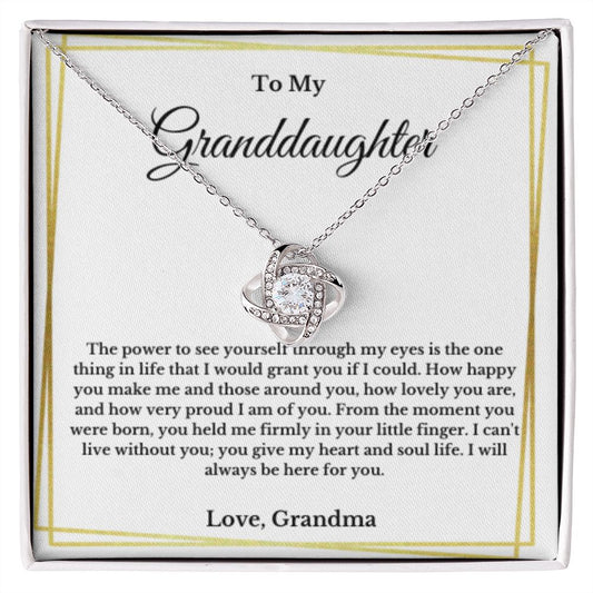 To My Granddaughter Necklace, Granddaughter Gift from Grandma, Birthday Graduation Gift, Christmas Gift for Her