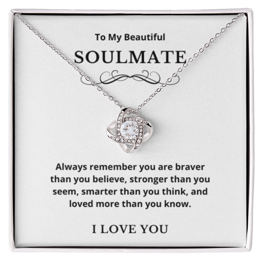 Hearts Jewelry, FG Family Gift, Wife Necklace, Gift from Husband/Boyfriend, To My Soulmate Jewelry, Birthday Gift