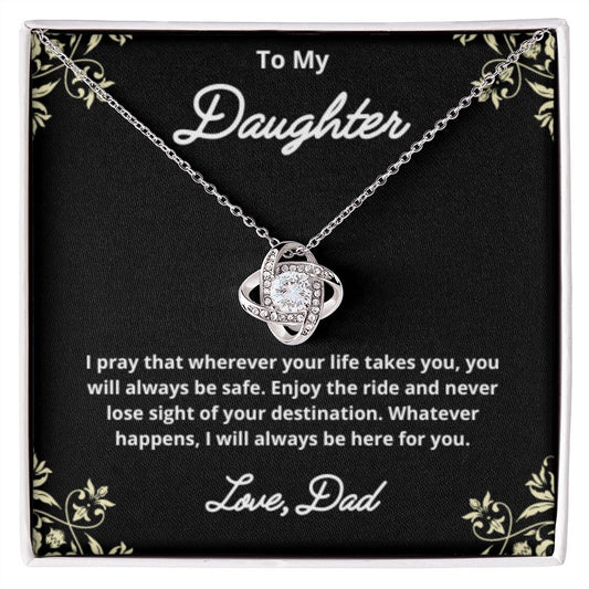 To My Daughter Necklace, Father Daughter Necklace, Father to Daughter Birthday Gift, Gifts to Daughter from Dad