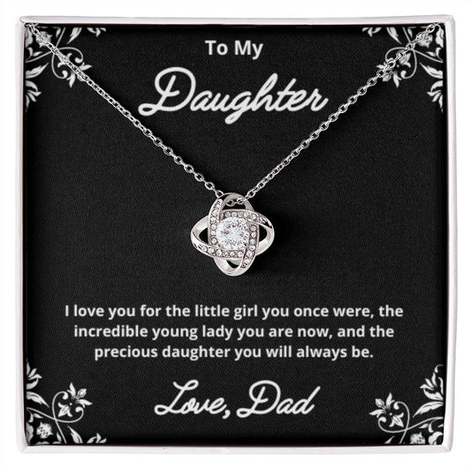 To My Daughter Necklace, Father Daughter Necklace, Father to Daughter Birthday Gift, Gifts to Daughter from Dad