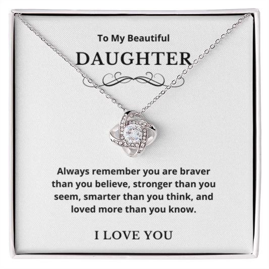 Hearts Jewelry, FG Family Gift, Mother Daughter Necklace, Gift from Mom, To My Daughter Jewelry, Birthday Gift Ideas