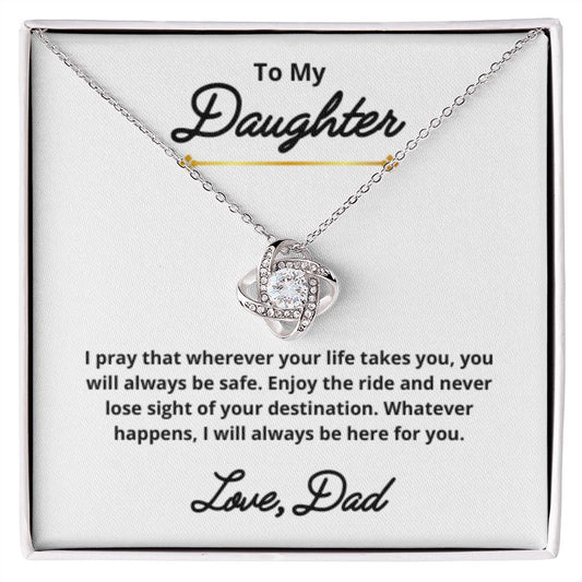 To My Daughter Necklace, Father Daughter Necklace, Father to Daughter Birthday Gift, Gifts to Daughter from Dad