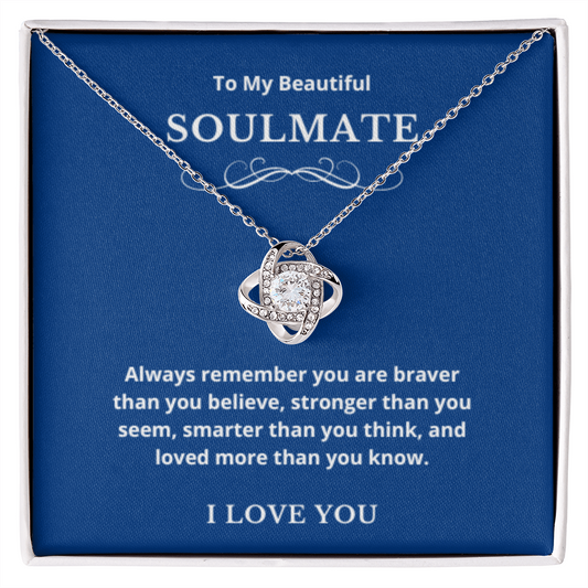 Hearts Jewelry, FG Family Gift, Wife Necklace, Gift from Husband/Boyfriend, To My Soulmate Jewelry, Birthday Gift