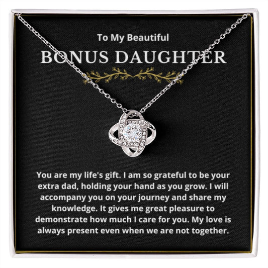 BONUS DAUGHTER gift for step daughter wedding gifts step daughter necklace gift to step daughter from bride groom stepmother BIRTHDAY gift