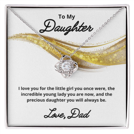 To My Daughter Necklace, Father Daughter Necklace, Father to Daughter Birthday Gift, Gifts to Daughter from Dad