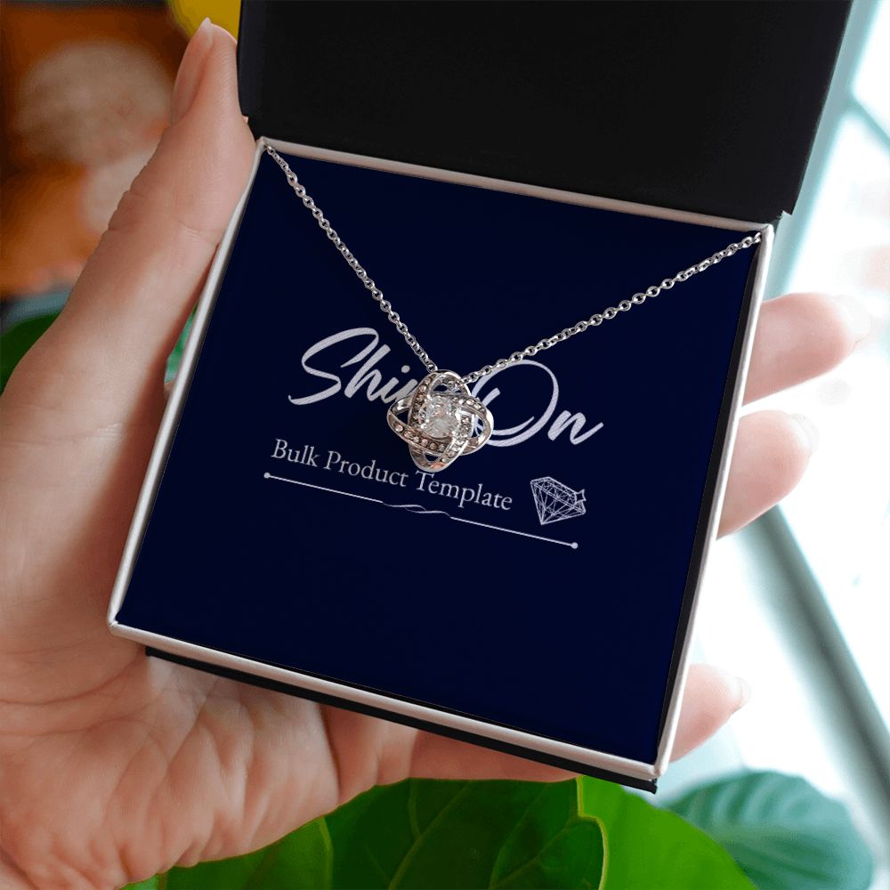 Love Knot Necklace Template