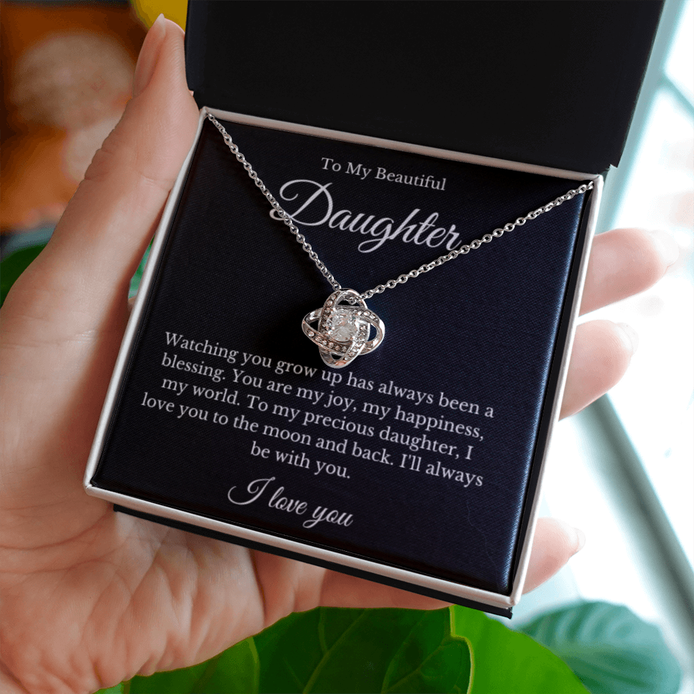 Love Knot, Mother Daughter Necklace, Mom Gift, Mother's Day Gift, Daughter Gift, Jewelry for Mom, Christmas Gift For Mom, Minimalist Summer Jewelry