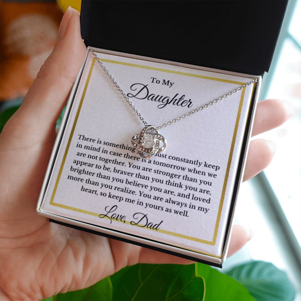 To My Daughter Necklace, Father Daughter Necklace, Father to Daughter Birthday Gift, Gifts to Daughter from Dad