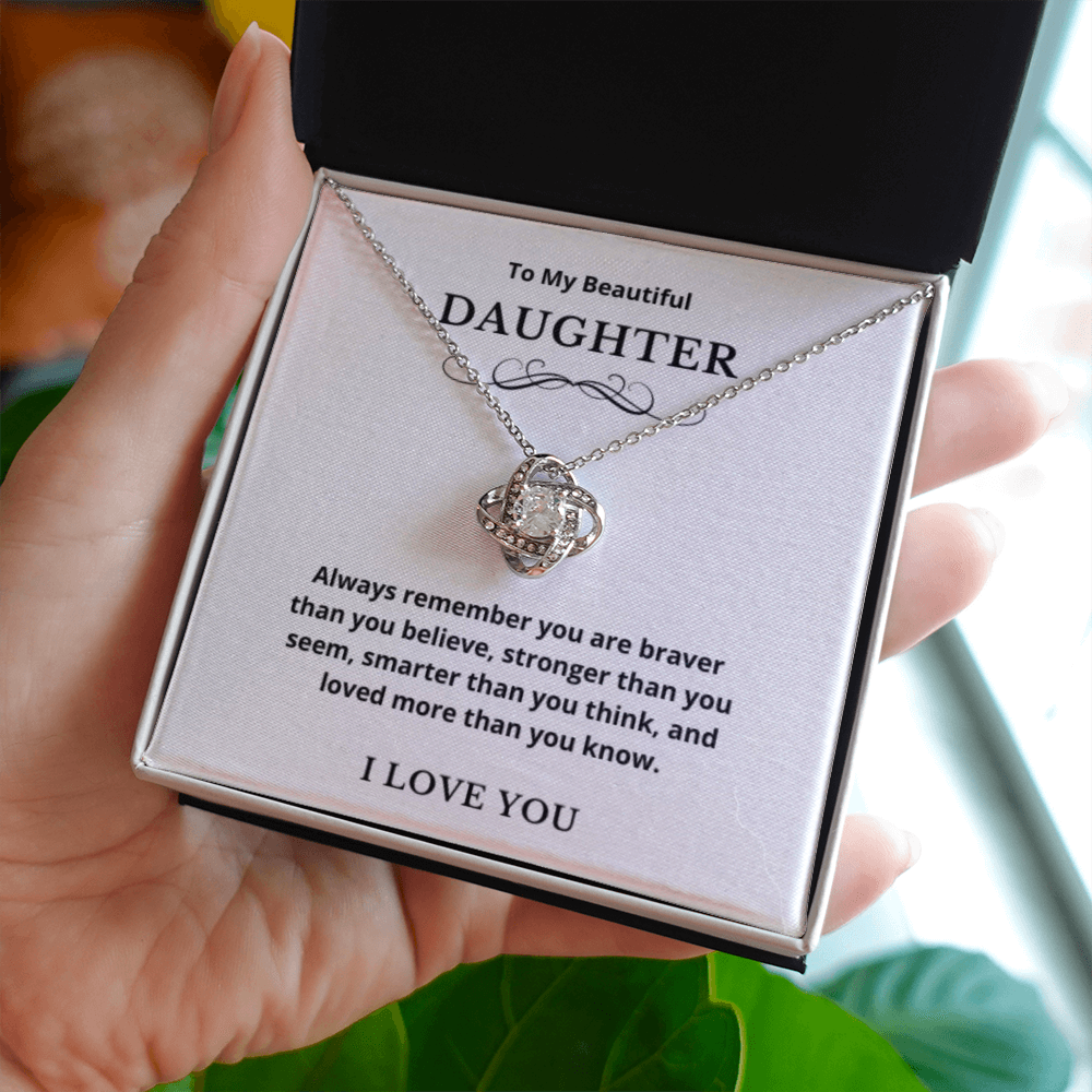 Hearts Jewelry, FG Family Gift, Mother Daughter Necklace, Gift from Mom, To My Daughter Jewelry, Birthday Gift Ideas