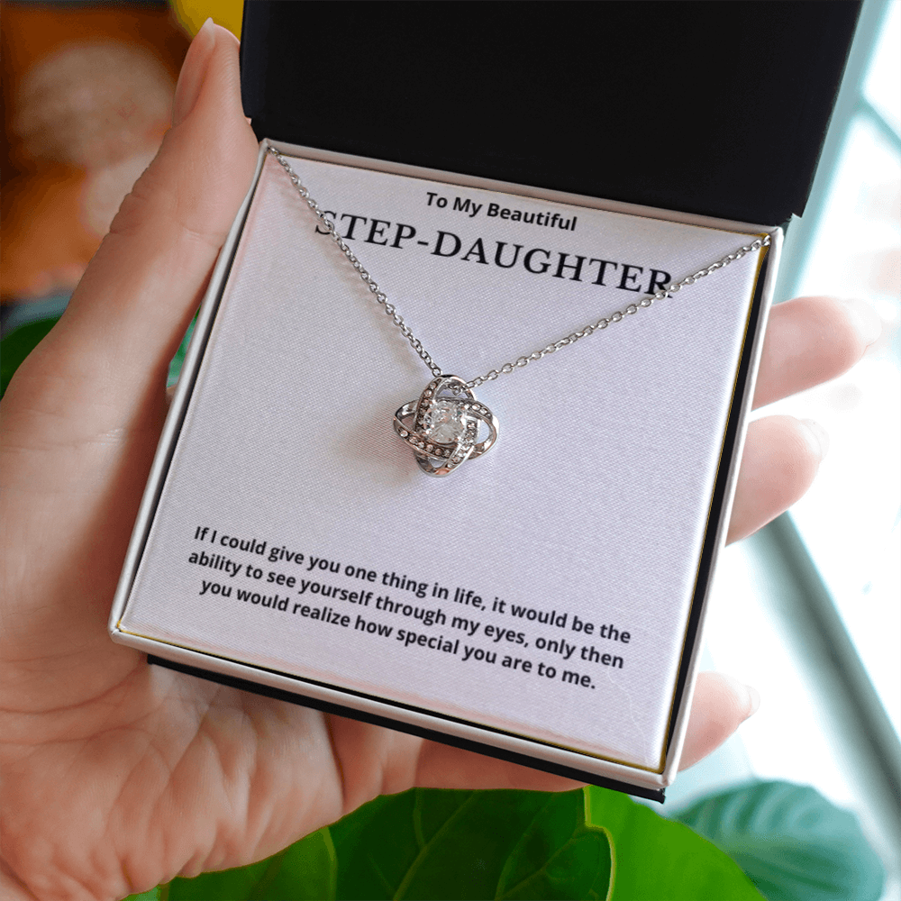 Step Daughter Gift for Step Daughter Bonus Daughter Gift Necklace Blended Family Stepdaughter Gift daughter of Bride Groom wedding gift