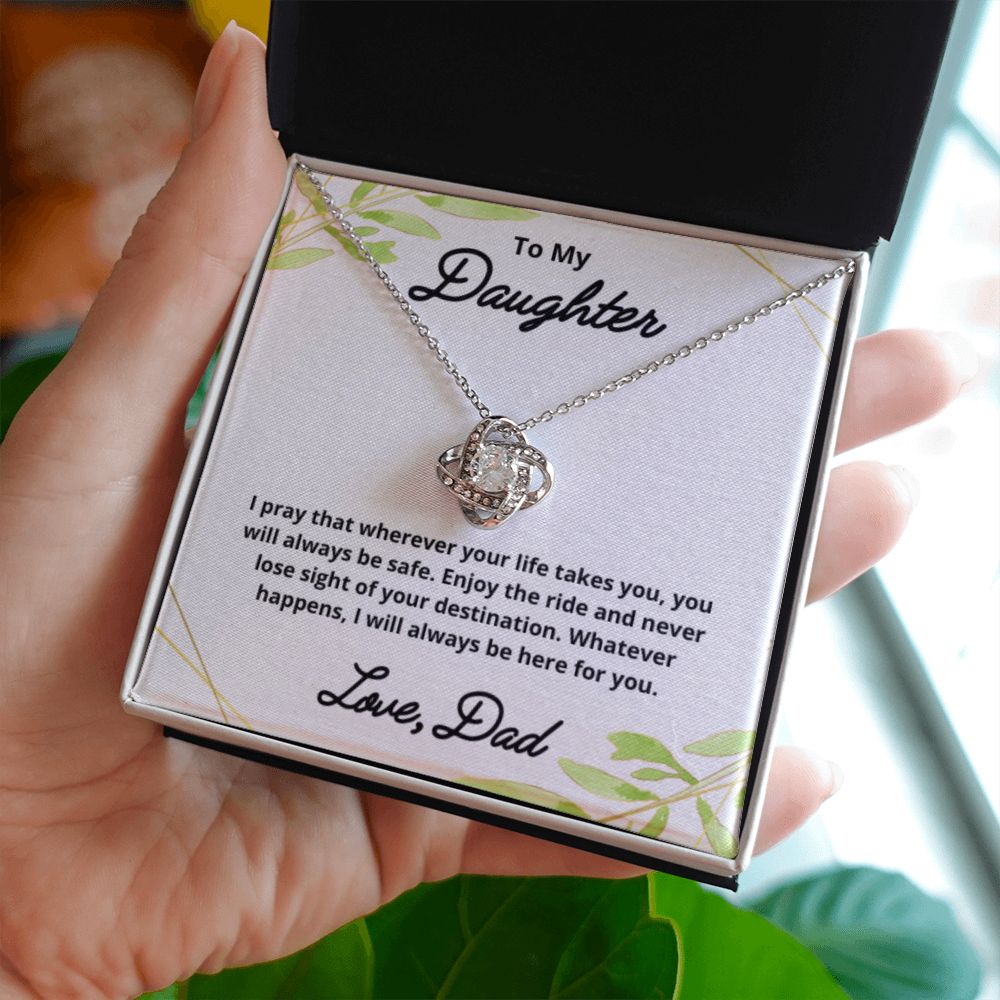To My Daughter Necklace, Father Daughter Necklace, Father to Daughter Birthday Gift, Gifts to Daughter from Dad