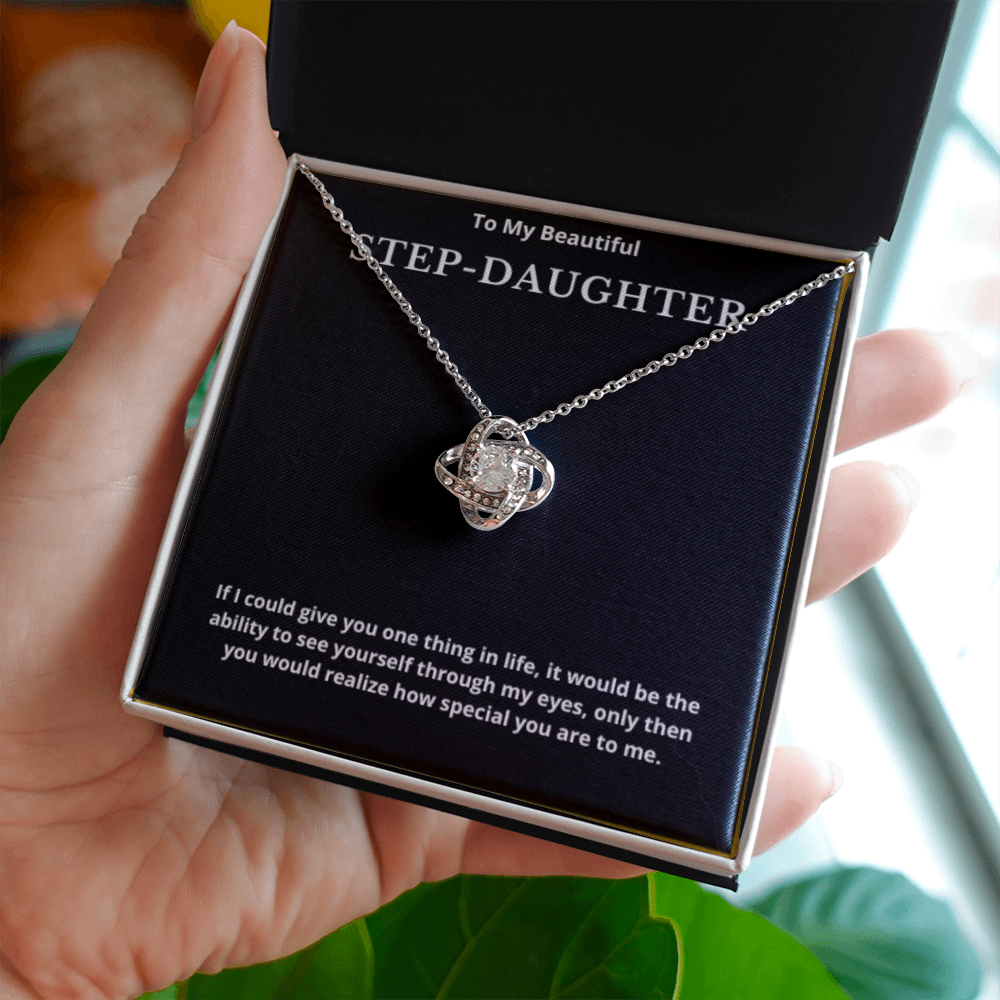 Step Daughter Gift for Step Daughter Bonus Daughter Gift Necklace Blended Family Stepdaughter Gift daughter of Bride Groom wedding gift