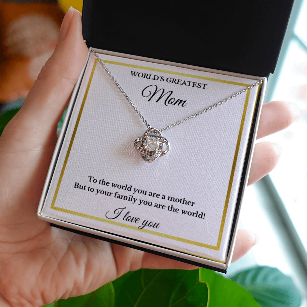 Mother's Day Necklace, Christmas Mom Necklace Gift, Message Card Jewelry, Minimalist Jewelry, For Mom, From Daughter, From Son