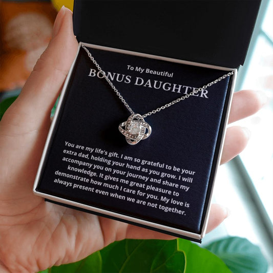 BONUS DAUGHTER gift for step daughter wedding gifts step daughter necklace gift to step daughter from bride groom stepmother BIRTHDAY gift