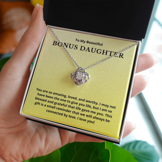 BONUS DAUGHTER gift for step daughter wedding gifts step daughter necklace gift to step daughter from bride groom stepmother BIRTHDAY gift