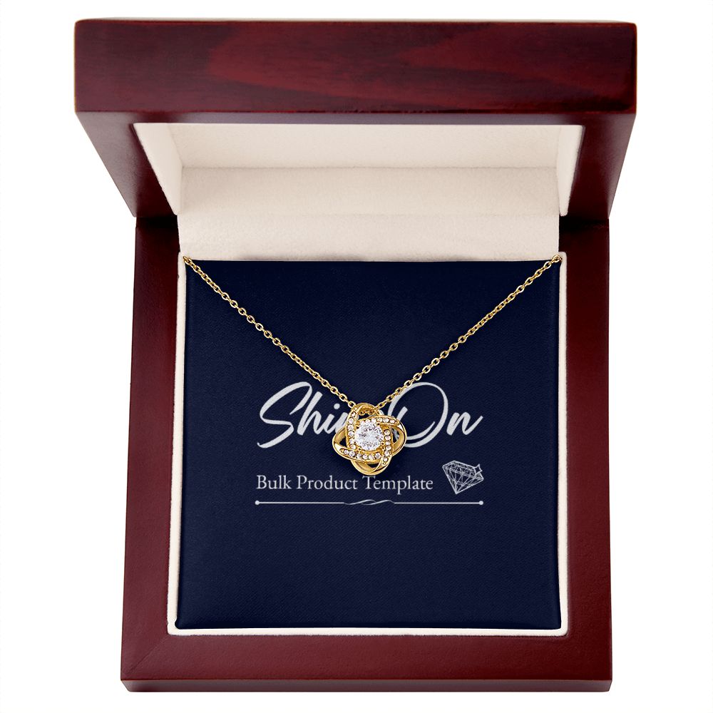 Love Knot Necklace Template
