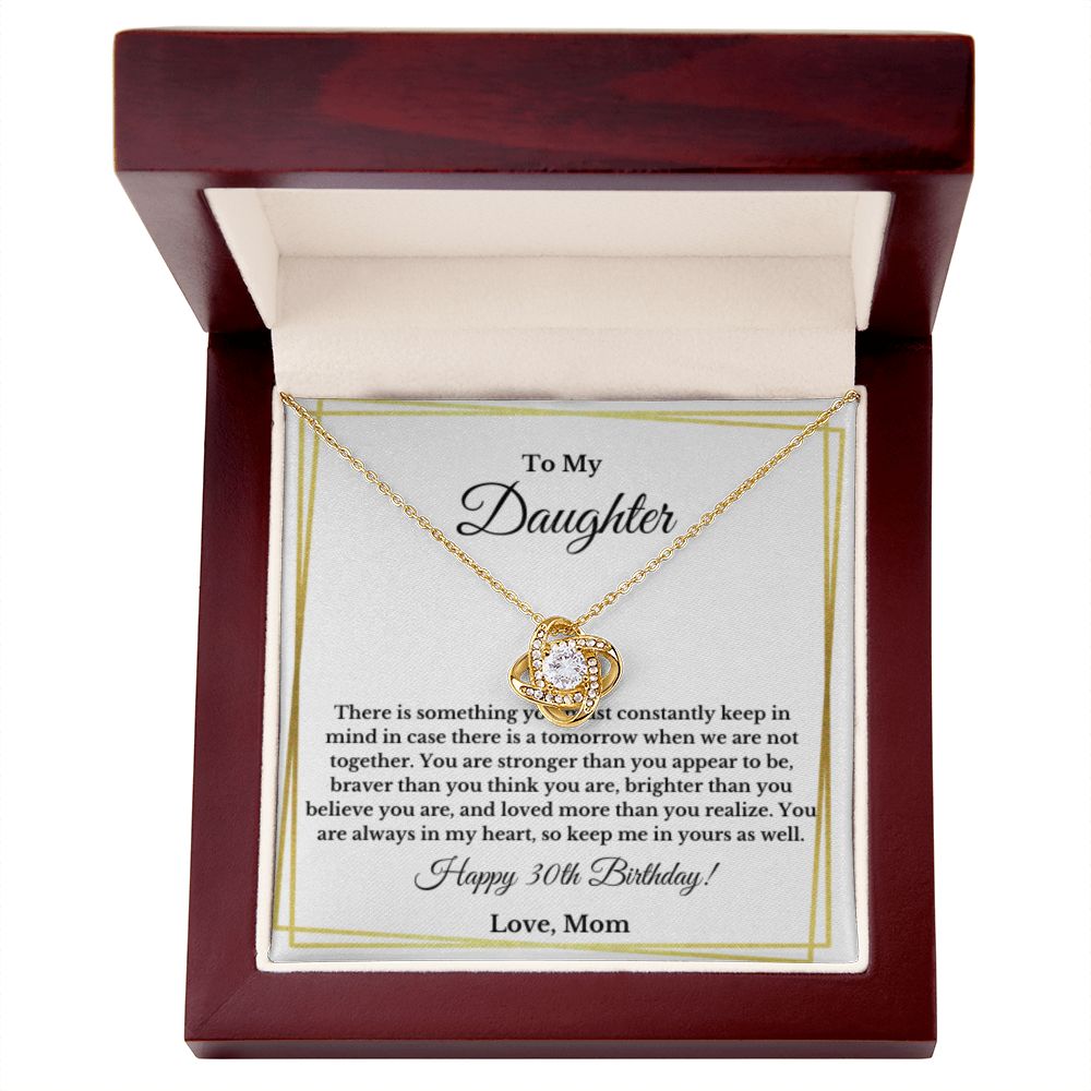 Daughter's 30th Birthday Necklace Gift With Message Card, To My Daughter 30th Birthday Gift, Daughters 30th Birthday, 30th Birthday From Mom