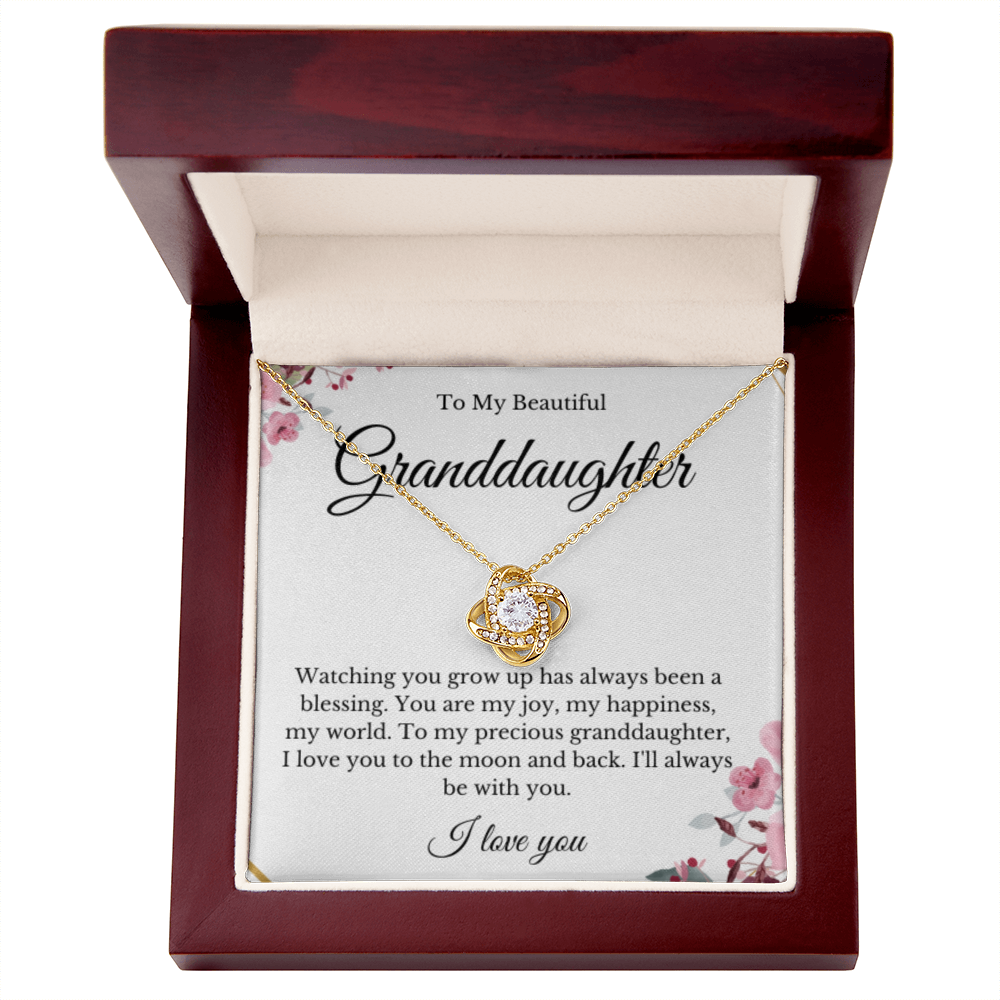 Grandparent Granddaughter Necklace, Grandparent Gift, Daughter Gift, Jewelry for Granddaughter, Message Card Necklace, Christmas Gift