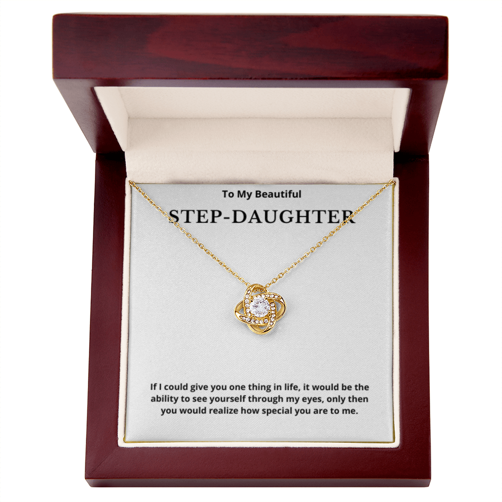Step Daughter Gift for Step Daughter Bonus Daughter Gift Necklace Blended Family Stepdaughter Gift daughter of Bride Groom wedding gift