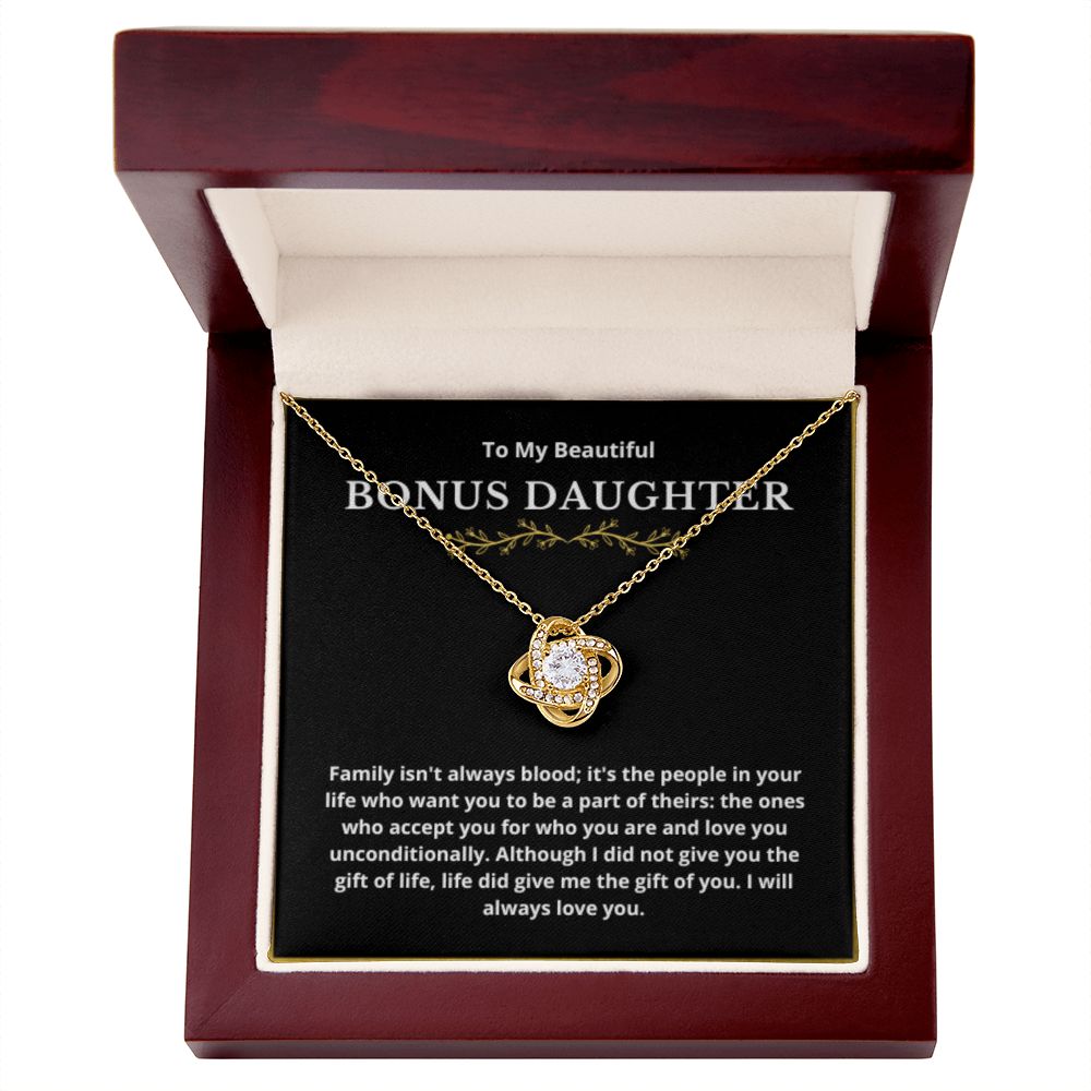 BONUS DAUGHTER gift for step daughter wedding gifts step daughter necklace gift to step daughter from bride groom stepmother BIRTHDAY gift