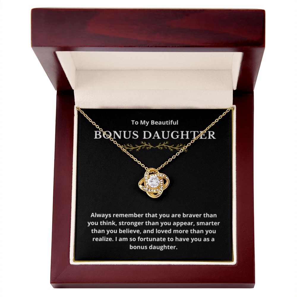 BONUS DAUGHTER gift for step daughter wedding gifts step daughter necklace gift to step daughter from bride groom stepmother BIRTHDAY gift